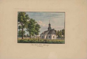 Die Kirche in Ober-Leutersdorf bei Rumburg im Landkreis Görlitz