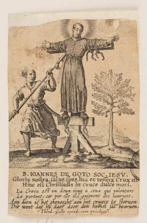 Martyrium des Jesuiten B. Ioannes de Goto in Japan
