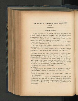 Le Jardin potager aux colonies