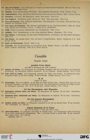 Gemälde, Miniaturen, Plastik (Nr. 317-534)