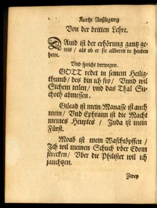 Von der dritten Lehre.