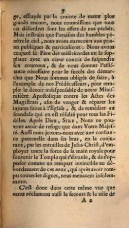 Bref de Notre S. Pere le Pape Clement XIII. au Roi tres chrétien