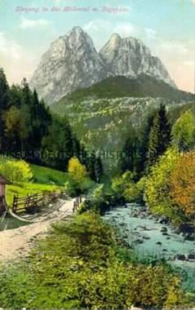 Das Höllental mit Zugspitze