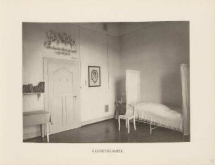 "Krankenzimmer" im Viktoria-Pensionat in Karlsruhe