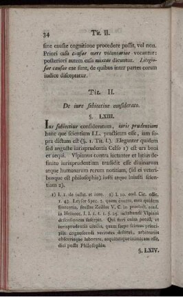 Tit. II. De iure subiectiue confiderato.