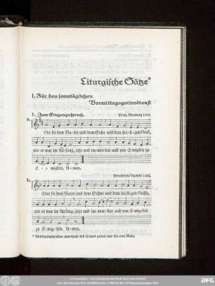 Liturgische Sätze