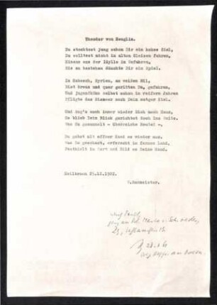 Gedicht über Theodor von Heuglin