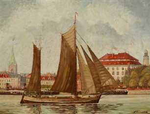 Kieler Förde mit Segler