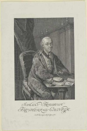 Bildnis des Johann Friedrich, Freyherr von Cronegk