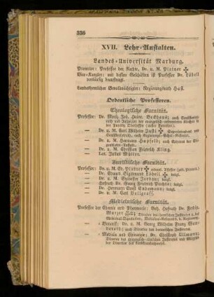 XVII. Lehr=Anstalten.