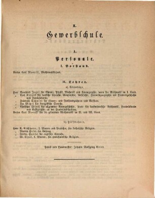 Jahresbericht über die Königliche Gewerbschule und die damit verbundene Fortbildungsschule zu Hof : im Schuljahre ... 1867/68 = 35