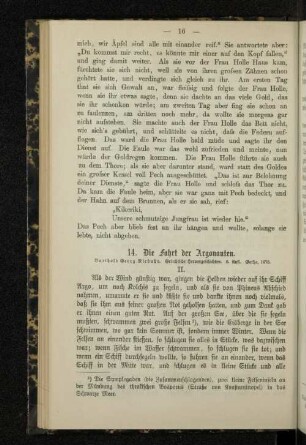 14. Die Fahrt der Argonauten. II.