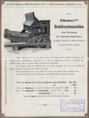 Breitdreschmaschine