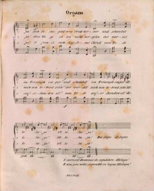 Ostergesang : zur Auferstehung Christi ; für 3 Singstimmen u. Orgel ; zum Gebrauche für Musikchöre auf d. Lande