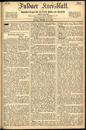 Ausgabe vom Mittwoch, den 09. Juli 1873.