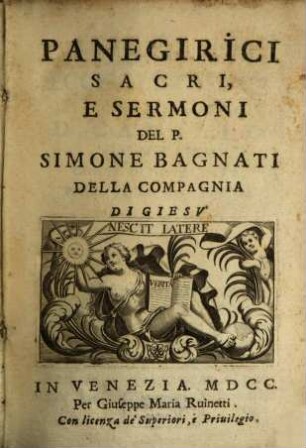 Panegirici sacri e Sermoni
