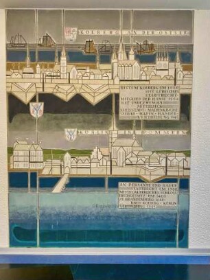 Stormarnhaus: 1. Obergeschoss: Wandmosaik Kolberg-Körlin