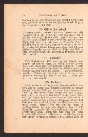 113. Obst in Heu gekocht.