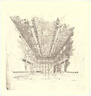 Döllgast, Hans; Augsburg (Bayern); Wiederherstellung Goldener Saal Rathaus - Innenraum (Perspektive)