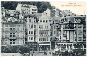 Karlsbad. Am Anfanf der Alten Wiese
