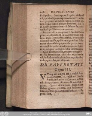 De Paupertate. Caput III.