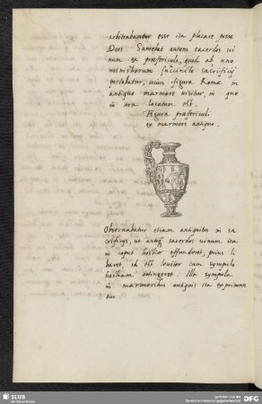 Figura praefericuli ex marmore antiquo.