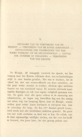 V. Gevolgen van de verovering van de Missigit