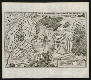 Abriß des Kayserischen und Königl: Schwedischen Veldlägers beij Töppel, den 30. Aug. 1647.