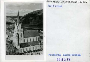 Oberwesel: Liebfrauenkirche, "Rote Kirche", Diakarteikarte