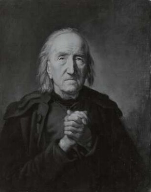 Der betende Alte (Schuhmacher Johann Gottlob Reinhardt, Dresden-Friedrichstadt, Brückenstr. 9)