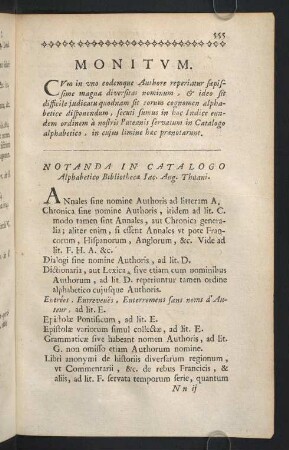 555-556, Monitum.