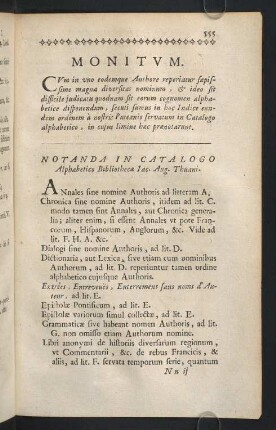 555-556, Monitum.