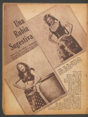 Una rubia sugestiva