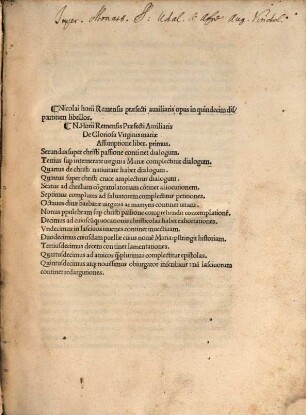 Opus in 15 dispartitum libellos