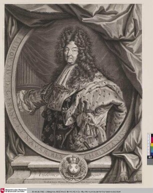 LUDOV. XIV. D. C. FRANC. ET NAVAR. REX CHRISTIANISS.