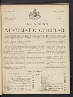 N° 74. January 1899