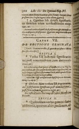Caput VII. De Rectione Geminata.
