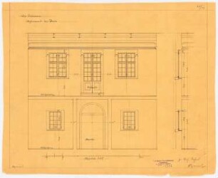 Villa Ostermann, Darmstadt Projekt II: Diele: Wandansichten, 1:25