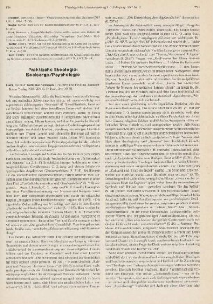 549-551 [Rezension] Hark, Helmut, Religioese Neurosen