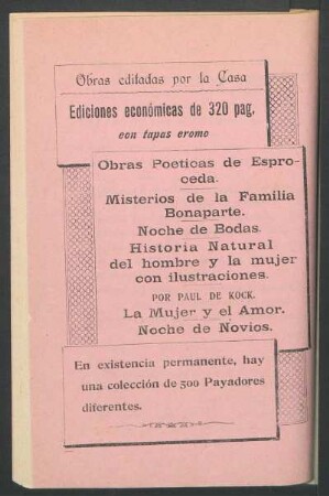 Obras editadas por la casa