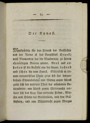 Der Kynast.