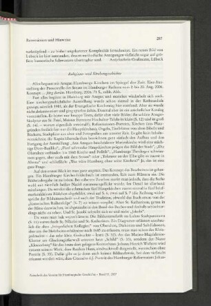 Rezensionen und Hinweise: Religions- und Kirchengeschichte