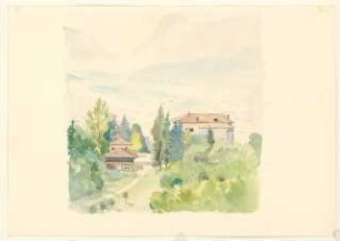 Skizzen: Villa mit Garten bei Fontanaranta