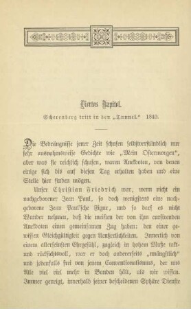 Viertes Kapitel. Scherenberg tritt in den "Tunnel." 1840