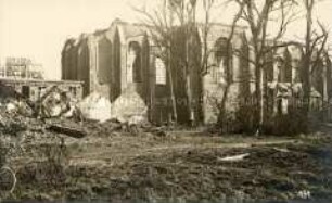 Zerstörte Kirche in Zonnebeke