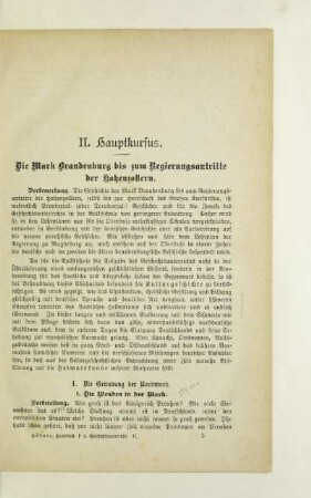 Die Mark Brandenburg bis zum Regierungsantritte der Hohenzollern