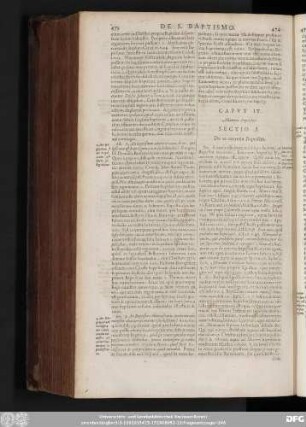 Caput IV. Materia Baptismi.