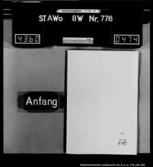 Alphabetisches Namensregister über den Herzoglich Braunschweigischen Anteil des Dorfes Pabstorf