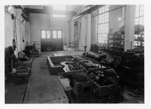 Industrie-Kraftwerk. Montage Gegendruckturbine Maschine 6 : Lauta (Niederlausitz). Industrie-Kraftwerk. Montage Gegendruckturbine Maschine 6