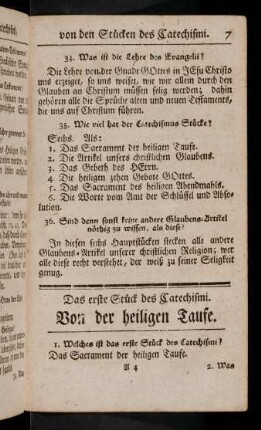 7-25, Das erste Stueck